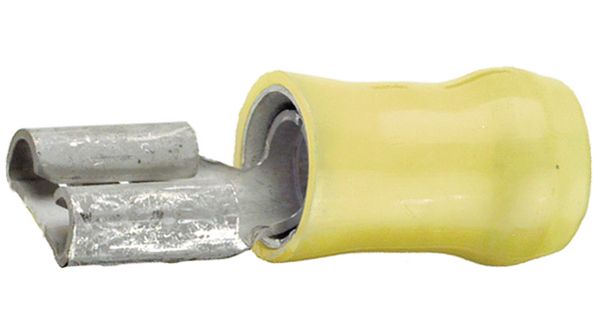 Quick Disconnect Terminal 14-16AWG Brass Blue F 21mm Tin Bag/Carton