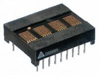 Green 4-Char Dot Matrix LED Display, DIP, 5V