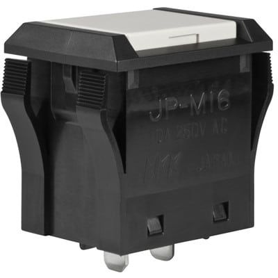 Switch Push Button ON OFF SPST Rectangular Button 10A 250VAC Alternate Contact Solder Lug Panel Mount