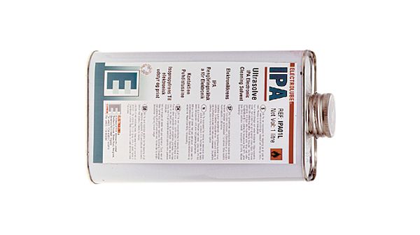 ELECTROLUBE         IPA01L             Cleaner, IPA Solvent, Electronic, PCBs, General Purpose, Can, 1 l
