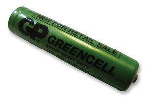 GP BATTERIES         GP24G-U4             Battery, Ultra, Pack of 4, Zinc Chloride, 1.5 V, AAA, Raised Positive and Negative, 10.5 mm