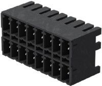 Weidmuller SC 3.81 Series, 3.81mm Pitch 8 Way 2 Row Right Angle PCB Header, Solder Termination, 17.5A