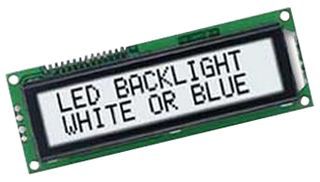 BATRON         BTHQ21605VSS-SMN-LED WHITE             Alphanumeric LCD, 16 x 2, White on Blue, 5V, Parallel, English, Japanese, Transmissive