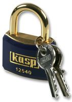 KASP SECURITY         K12440BLUD             PADLOCK, BRASS, 40MM, BLUE