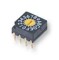 Switch DIP N.O./N.C. SP16T 16 Flush Screwdriver 0.03A 15VDC PC Pins 20000Cycles Thru-Hole