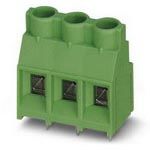 32A 500V 3 Pos Green Barrier Strip Terminal Block