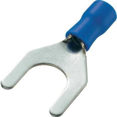 U terminal 2.5 mm² 4 mm² Hole Ø=8.4 mm Partially insulated Blue Conrad 93014c540 100 pc(s)