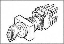 KEYLOCK SWITCH, DPST, MOMENTARY, 5A, PANEL MOUNT, ROHS COMPLIANT