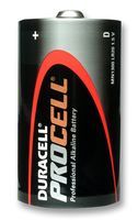 BATTERY, PROCELL, D, 1.5V; Battery Size Code:D; Battery Capacity:18000mAh; Battery Voltage:1.5V; Battery Technology:Alkaline; Battery Terminals:Raised Positive and Flat Negative; External Diameter:34.2mm; External Height:61.5mm; External Width:-; External Depth:-; Weight:139g; Battery IEC Code:LR20; Battery NEDA Code:13A; SVHC:No SVHC (16-Dec-2013); Body Diameter:34.2mm; External Length / Height:61.5mm; Output Voltage:1.5V; Pack Quantity:20; Terminal Type:Flat