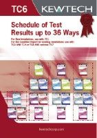 Kewtech Corporation TC6 Electrical Installation Certificate, Certificate Type Inspection & Test Schedule