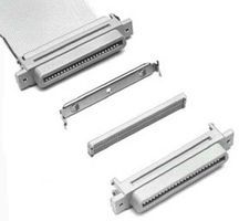 24 Pos SCSI Conn, 2.16mm Pitch, IDT, RA, Female, 1A, Gold