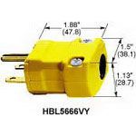 20A 250V 3-Pin Male Power Entry Plug, Straight, Screw Term