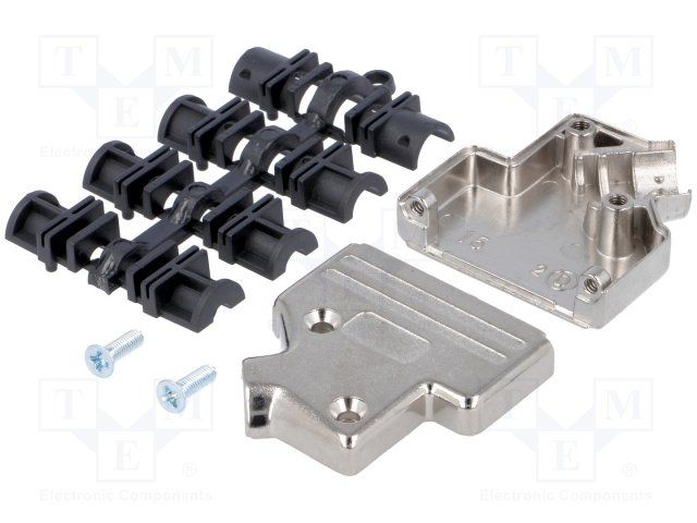 D-Sub metal hood 15P, MHDVSL15-K, MH Connectors