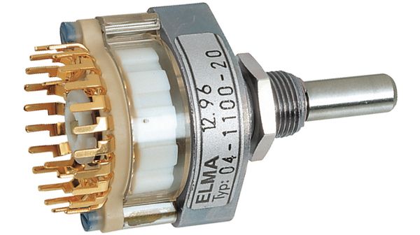 Rotary wafer switch   4 P3Pos, 04-1434, Elma