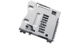 Memory Card Connector Temperature range: -25 ... +85 °C Actuation: Push / Push Contact material: Ni+Au