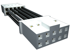 26AWG Discrete Wire Cable Assembly, SKT-SKT Jumper, -10°C to 105°C