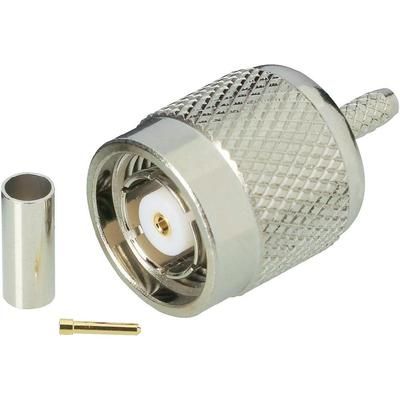 TNC reverse polarity connector Plug, straight 50 Ω BKL Electronic 419402 1 pc(s)