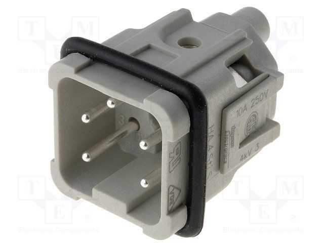 Connector Accessories Insert Straight Polycarbonate Beige Silver Loose