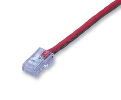 VIDEK         1961-50R            Network Cable, Cat5e, RJ45 Plug, RJ45 Plug, 164 ft, 50 m, Red