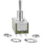 DP3T Toggle Switch, 6A 250VAC, Solder Lug, Panel Mount