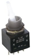 IP65 DPDT Toggle Switch On-On, 0.1 A@ 28 V Illuminated