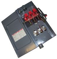 SWITCH, SAFETY INTERLOCK, 3PST, 200A; Contact Configuration:-; Contact Current AC Max:200A; Contact Voltage AC Max:600V; Contact Current DC Max:-; Contact Voltage DC Max:-; Switch Terminals:-; Product Range:- ;RoHS Compliant: No