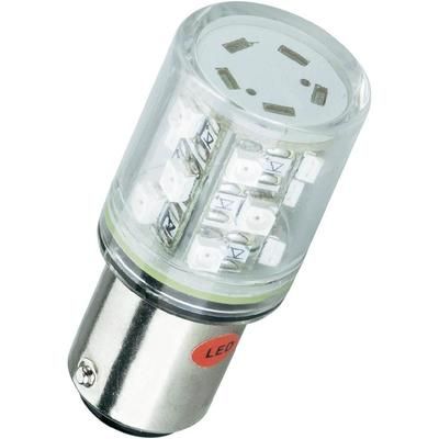 LED bulb BA15d Yellow 24 Vdc, 24 Vac 18 lm Barthelme