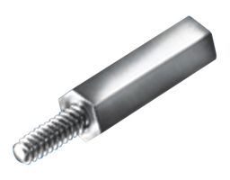 Standoff Hex M/F M3 X 0.5-THD 5mm-A/F 8mm-LG Brass Nickel