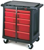 RUBBERMAID 	   	7734-88 	   	WORK CENTER, 5-DRAWER, 250LB, STORAGE