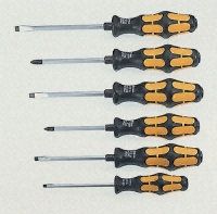 Wera 125 mm Chisel Driver Screwdriver, Slotted 1.2 x 7 mm Tip