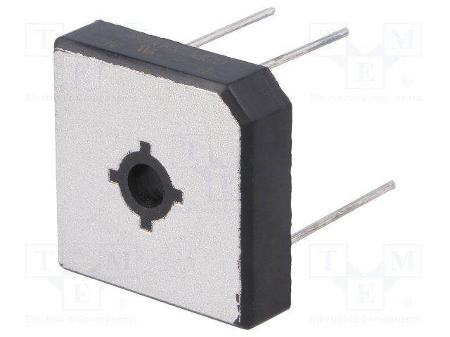 Bridge Rectifier Diode, 1 Phase, 35A, 50V V(RRM), Silicon, ROHS COMPLIANT, PLASTIC, GBPC-W, 4 PIN