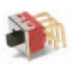 DPDT Slide Switch, On-On, 6A, 250VAC, Through Hole