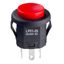 DPDT Illuminated Pushbutton Switch, 3A 250VAC, Red LED, Momentary, Solder