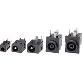 Power Jack 1.7 mm 4 mm, HEC 3600 BLACK, Hosiden