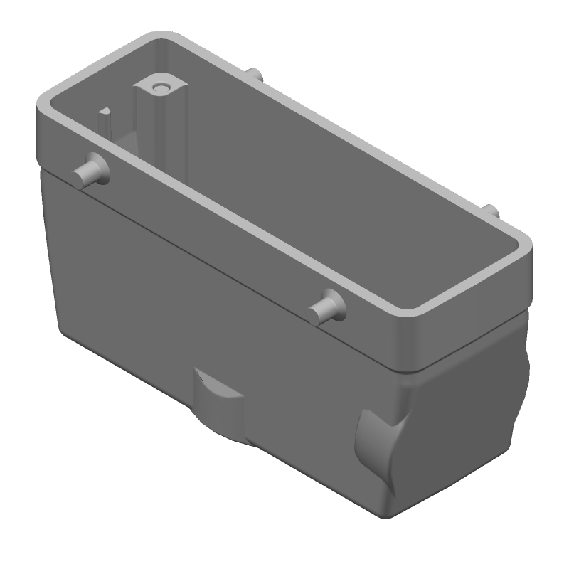 H24B-TG-M32 Accessory Type:Hood;Entry Style:Top & Side;Locking Device Type:Locking Clip;Sealable:Yes;Circuit Application:Power & Signal Hood Top & Side Locking Clip | Rectangular Connector Hood | Part# T1220240132-000 | TE Connectivity