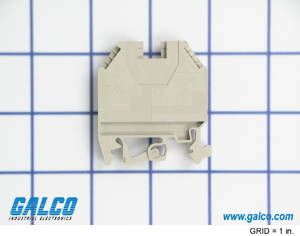 TERMINAL BLOCK, DIN RAIL, 2POS, 22-8AWG
