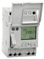2 Channel Digital DIN Rail Time Switch Measures Days, Hours, Minutes, Seconds, 230 V ac