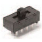 SP4T Slide Switch, 20VAC/20VDC, PC Pins, Thru-Hole