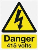 Danger Sign with English Text Vinyl, 150 x 200mm 5 Hazard Warning Label