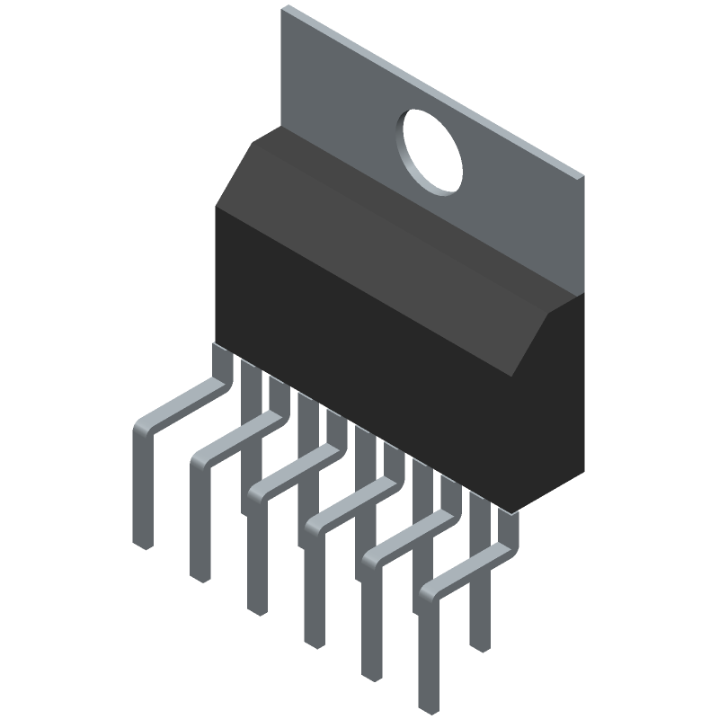 2-Ch 25W Stereo Audio Amp IC, TO-220-11, 28V
