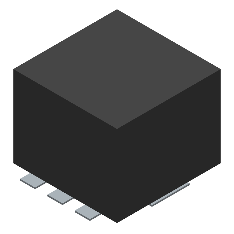 Current Transformer 1:100 500Vrms 0.006Ohm Prim. DCR 5.5Ohm Sec. DCR 10000mA Prim. 6 Terminal Gull Wing SMD
