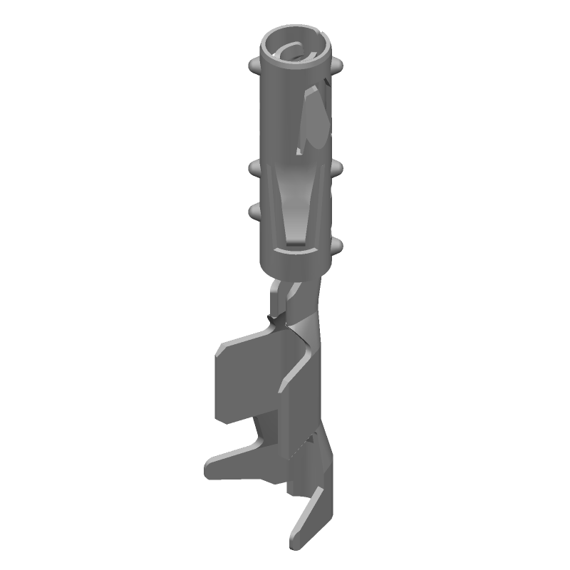 Female Crimp Terminal, 6A, 14V, Tin Plated Bronze, 18AWG