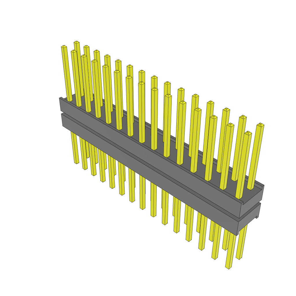 Conn Board Stacker HDR 30 POS 2.54mm Solder ST Top Entry Thru-Hole Bulk