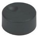 Control Knob, Round Nylon Black Circle 15.75mm 33.78mm