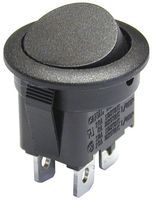 Rocker Switch, SPST, 10A, 125VAC, Red LED