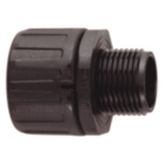 Conduit fitting Rated width=42 black straight - 166-21007, HG-42-S-M40 BK, HellermannTyton