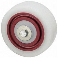 Tente Polyamide Red Solid Wheel HUR125/36X12PAF RED, 200kg