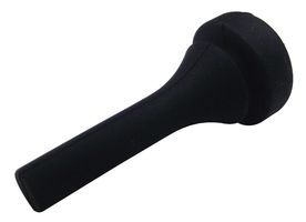 Bumpers and Leveling Elements Bumper Black Silicone Rubber Pull Mount 10mm