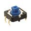 Tactile Switch, 1.27N, 24V, 50mA, Through-Hole, Blue Plunger