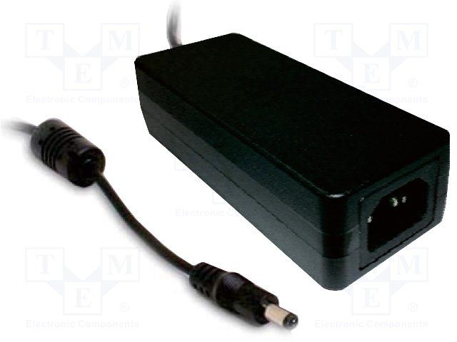 60W 24V 2.5A AC/DC Plug-In Adapter, Single Output